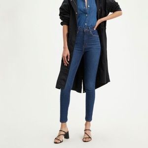 Levi's Mile High Super Skinny Jean in Dark Indigo